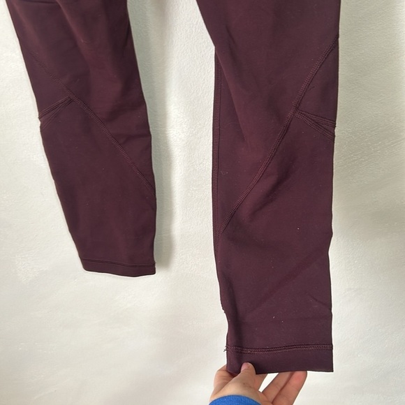 Lululemon High Times leggings Wrap Mesh in Bordeaux Drama size 4 - Picture 10 of 11